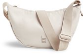 Crèmekleurige Moon Bag schoudertas met verstelbare riem en GOT BAG logo.