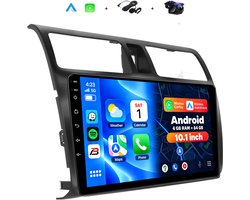 Boscer Autoradio - Geschikt voor Suzuki Swift 2005-2010 - Android 15 - 4+64GB - Draadloze Apple Carplay & Android Auto - 10.1 Inch HD IPS Touchscreen - GPS Navigatiesysteem - USB, WiFi & MP5 - Achteruitrijcamera & Microfoon
