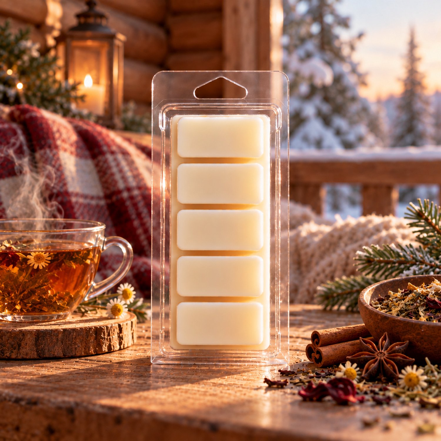 Waxmelts Kopje Kerst thee - Snapbar - Kerstgeur - 55 gram - 100 % Sojawas - Handmade - Dierproefvrij - Vegan - Wax melt - Voor in geurbrander - Voor in waxbrander - Geur in huis - Geurkaars