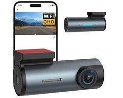 Dash Cam 1296P Camera met WiFi WDR Auto DVR 150 ° FOV App Controle Dash Camera Recorder Spraakbesturing 24H Parkeermodus