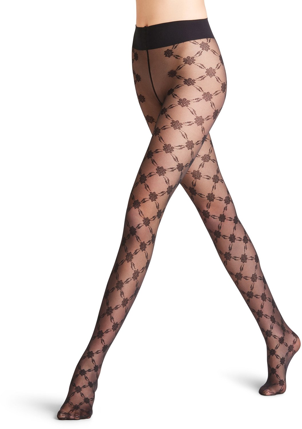 Falke High Waist Naked Grace 20 DEN transparent materiaal transparent 20 DEN Panty dames zwart-L zwart 3009