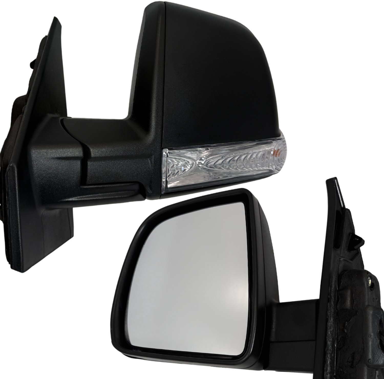 BILMAX Linker Buitenspiegel Vervanging voor Fiat Doblo 2 2010–2022, Opel Combo D 2012–2018, Elektrisch Verstelbaar, Verwarmd, Met Richtingaanwijzer, Zwart, 6-Pins (Bestuurderszijde)