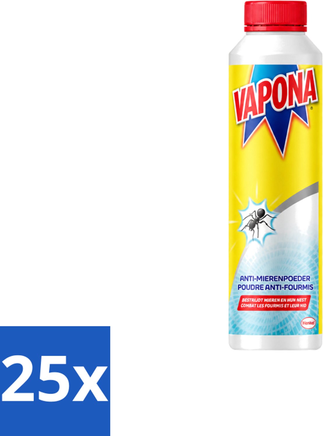 25 x Vapona - Anti Mierenpoeder - Effectief Tegen Hele Kolonie - 150g - Voordeelverpakking - 25 stuks