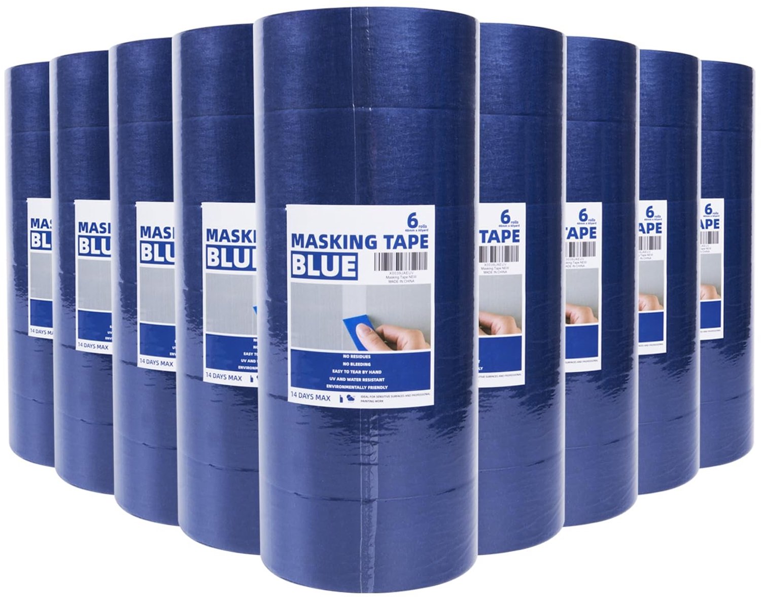 UV-bestendige Blauwe Maskingtape voor Schilderwerk