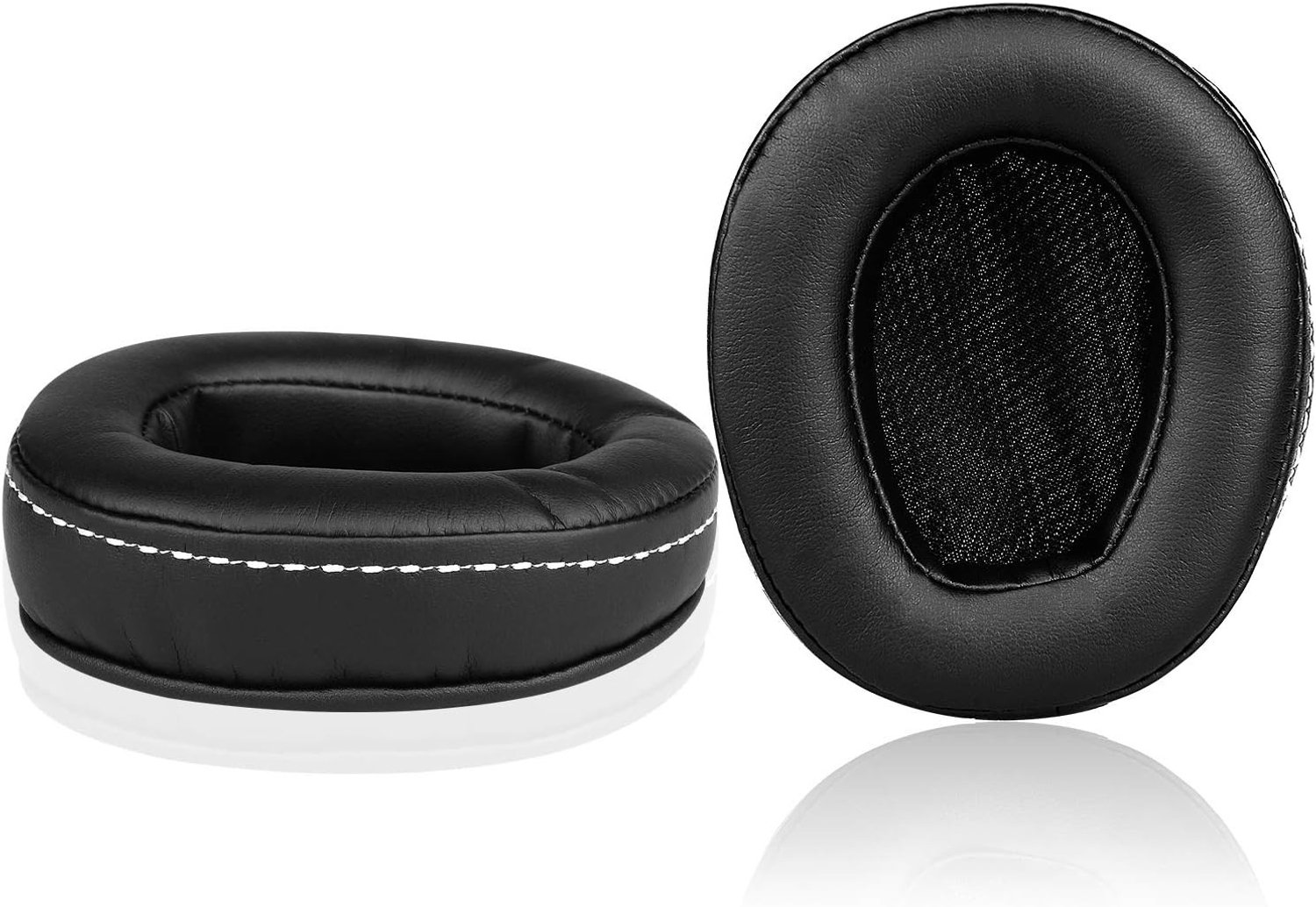 Vervangende Oorkussens van Geheugenfoam en Echte Leer voor Over-Ear Hoofdtelefoons, Geschikt voor Denon AH-D600 en AH-D600EM, Comfortabel en Duurzaam