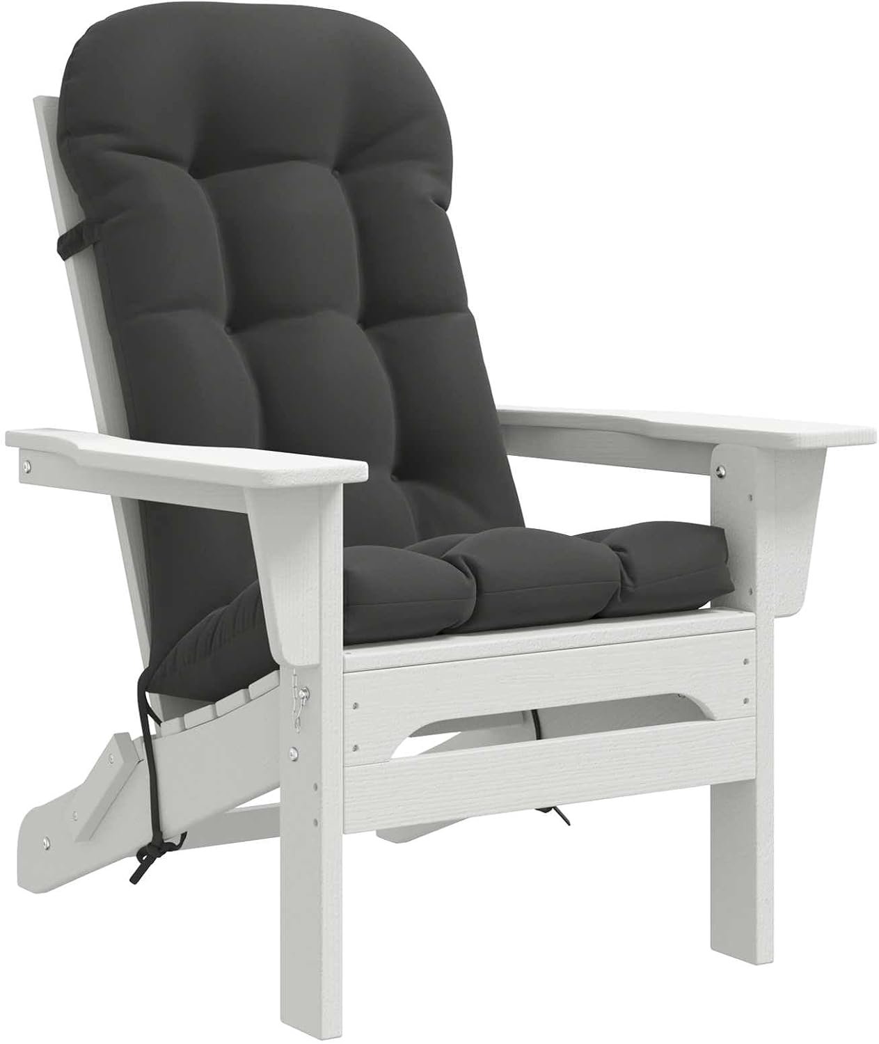Kussen 48 x 112 x 10 cm antraciet 100% polyester