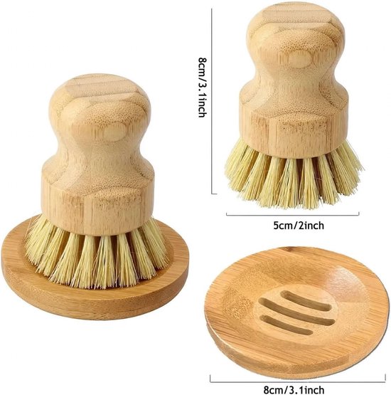 Schoonmaakborstel set van 3 — afbeelding 4