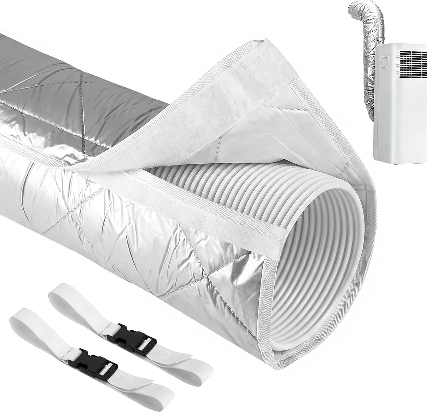 Slangafdekking voor Draagbare Airconditioners - 150 x 50 cm - Geschikt voor Diverse Modellen