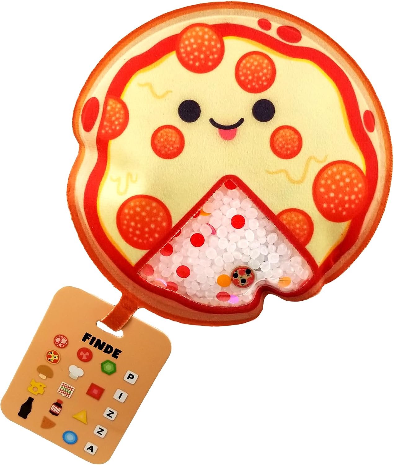 Bauer Bizyboo Pizza Sensorisch Speelgoed met Kralen & Verborgen Objecten