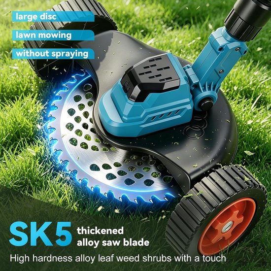 Bosmaaier, draadloos, compatibel met Makita 18 V — afbeelding 2