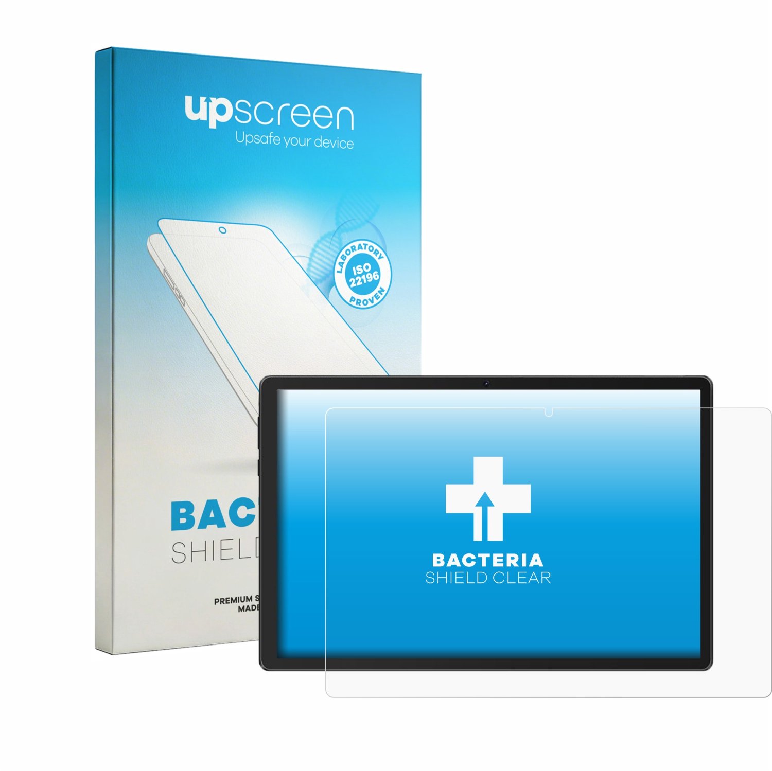 upscreen - Screenprotector voor Gleeso Tablet 10.1" - Folie Beschermfolie transparant antibacterieel