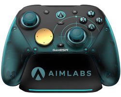 GameSir G7 Pro 8K PC Royal2 Edition - Gaming controller - Draadloos - 8000 Hz polling rate - 2,4 GHz - USB-C - TMR-joysticks - Hall Effect-triggers - 4 programmeerbare knoppen - RGB-verlichting - Zwart/Goud