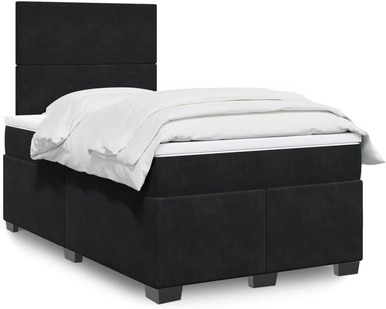 Pocketvering boxspringbed rustgevende slaap 120x190 cm zwart