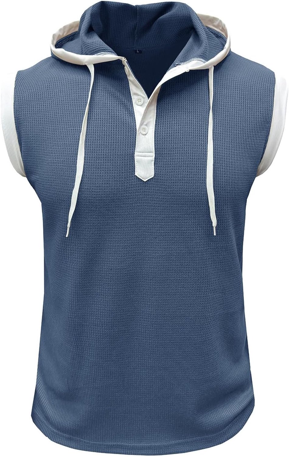 Gymnastiekvest voor heren, trainingsvest zonder mouwen, zwaar, zomersport, fitness, vest met capuchon voor heren