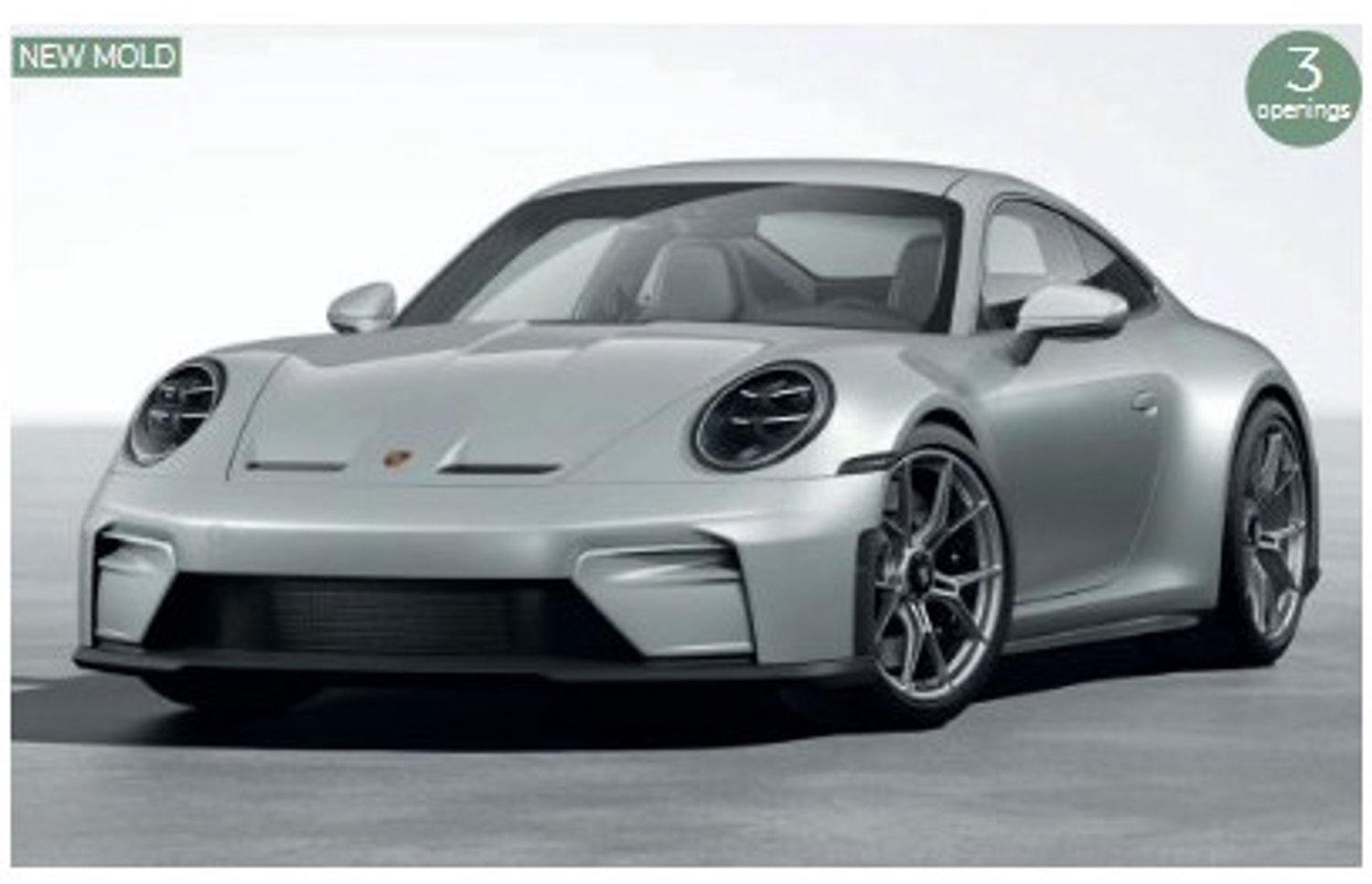 Porsche 911 GT3 w Touring Pack 2025 GT Grijs - Modelauto 1/18 Norev