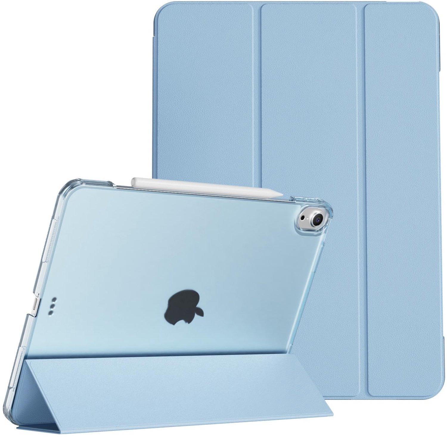 Case voor iPad Air 11 inch 2024 - Shockproof met Duidelijke Achterkant en Pencil Ondersteuning