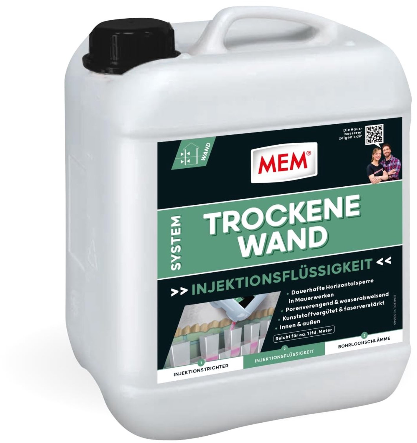 Vochtwerende muurverf - 10 l - Binnen en buiten