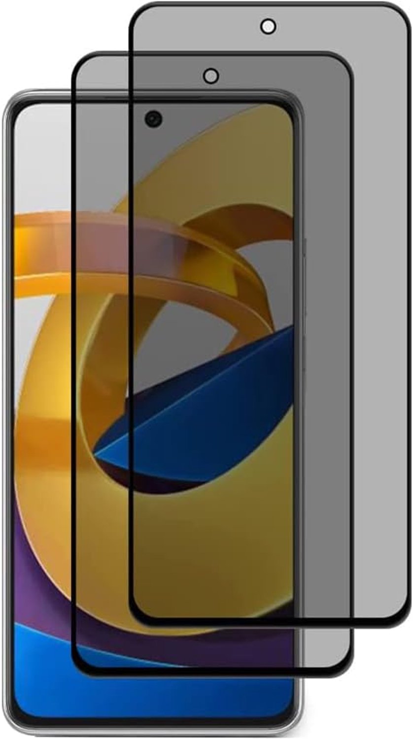 2 stuks privacygehard glas, compatibel met Xiaomi Redmi Note 11 5G / Redmi Note 11T 5G / Poco M4 Pro 5G, volledige afdekking, krasbestendig, case vriendelijk, hardheid 9H displaybeschermfolie