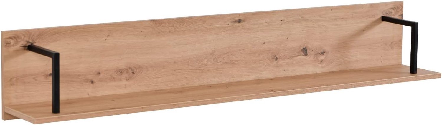 2148, wandrek, hangrek, houten rek, metaal, zwart, natuur, industriële stijl, keukenrek, zwevend rek