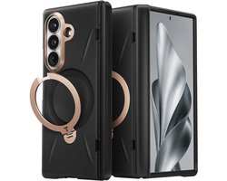 Torras - QPRO Leather Series - Samsung Galaxy Z Fold8 Ultra - Black