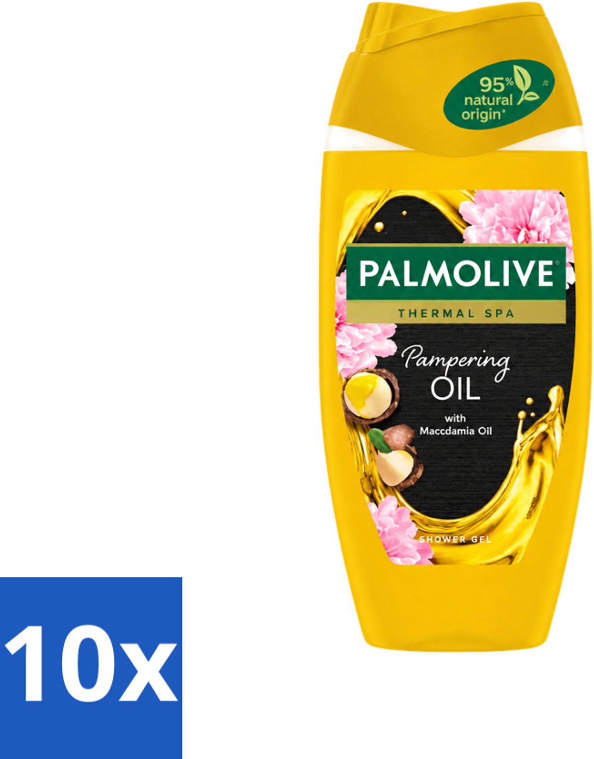 10 x Palmolive - Thermal Spa - Douchegel - Pampering Oil - Macadamia - 250 ml - Voordeelverpakking - 10 stuks