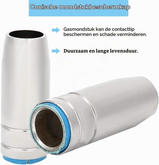 Contacttips en Mondstukken voor MIG MAG Lasapparatuur, 0.8mm, M6 Tips, Lasaccessoires, Verbruiksmaterialen voor MB25 25AK Lasmachine — afbeelding 3
