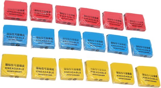 18PCS Vormbare Geknede Gum Veelzijdig Ontwerp Sterke Hechting voor Artiesten en Kantoorgebruik PVC — afbeelding 4