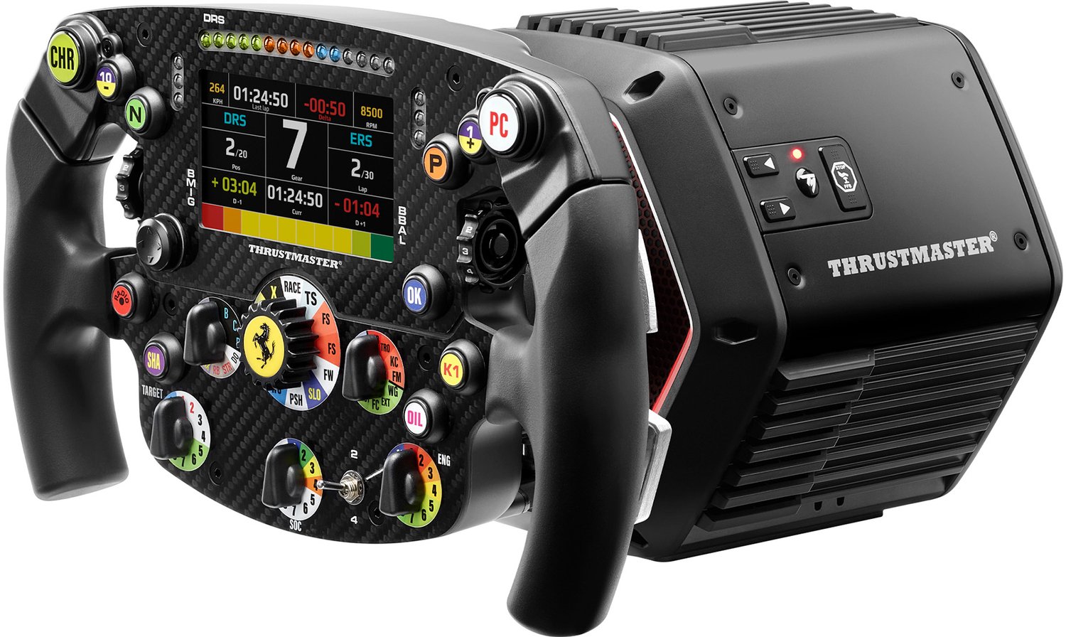 Thrustmaster T818 + SF25 Formula Wheel Bundle - Direct Drive Racing Wheelbase - 10 Nm Force Feedback - Ferrari SF25 Edition - PC