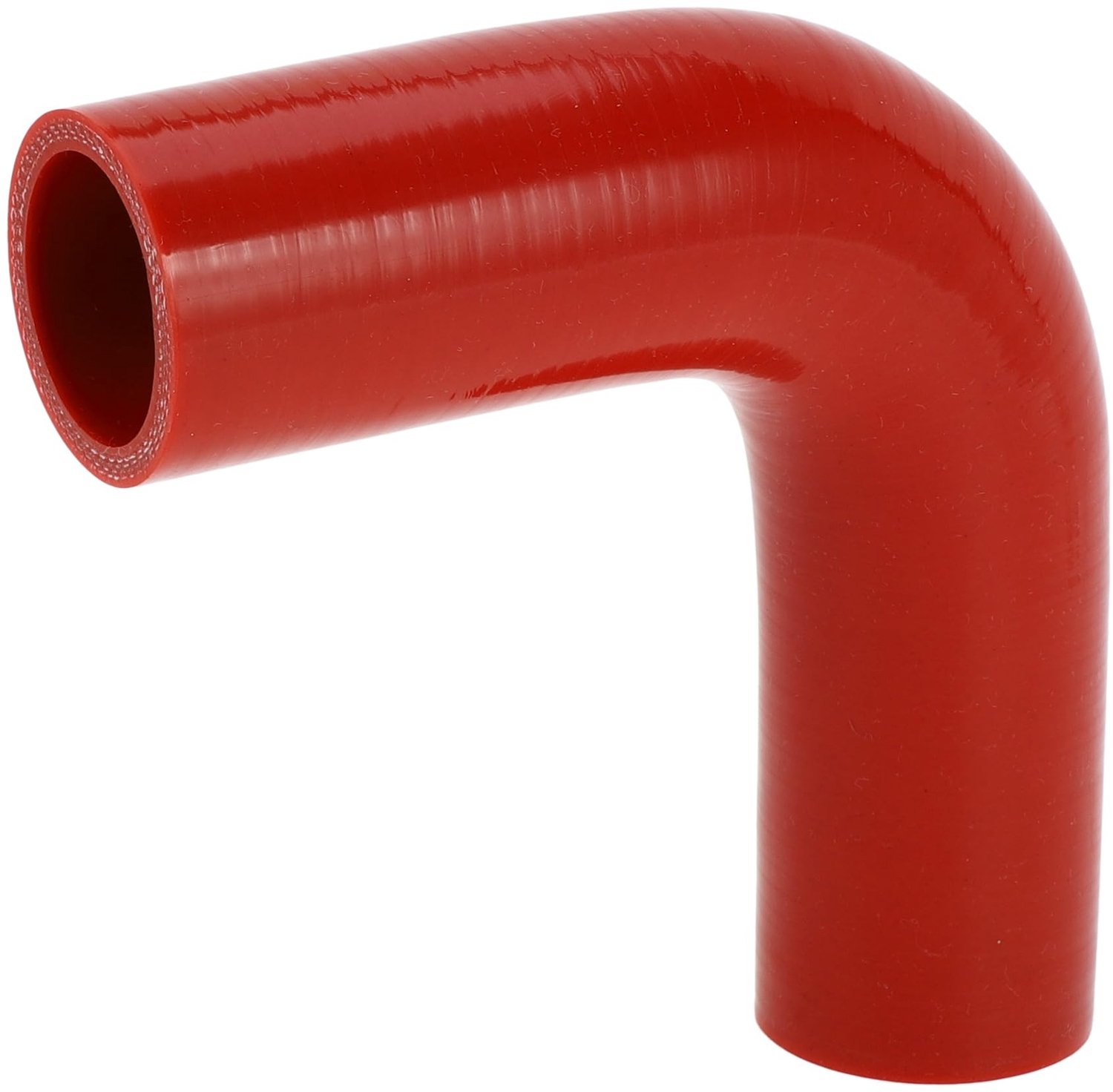 Inlaatpijp 90 Graden - Silicone Slang - 38mm Binnendiameter - 120mm Lengte - 5mm Dikte - Hoge Temperatuur Bestendig - Siliconenslang