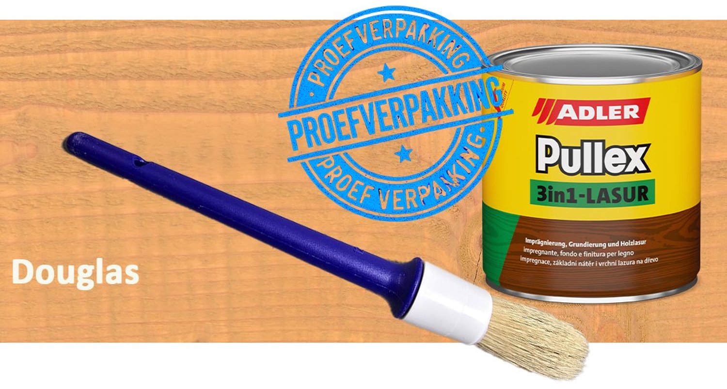 ADLER Pullex 3in1-Lazuur – 3-in-1 Buitenbeits voor Hout – Grondlaag, Tussenlaag en Eindlaag in één – Douglas – 100 ml