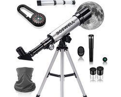 BOSWELL F50M Telescoop - Sterrenkijker - Astronomie - Sterrenkunde - Monokijker - Telescoop voor Kinderen - 90X Zoom - Incl. Kompas, Nekverwarmer, Piraten Verrekijker