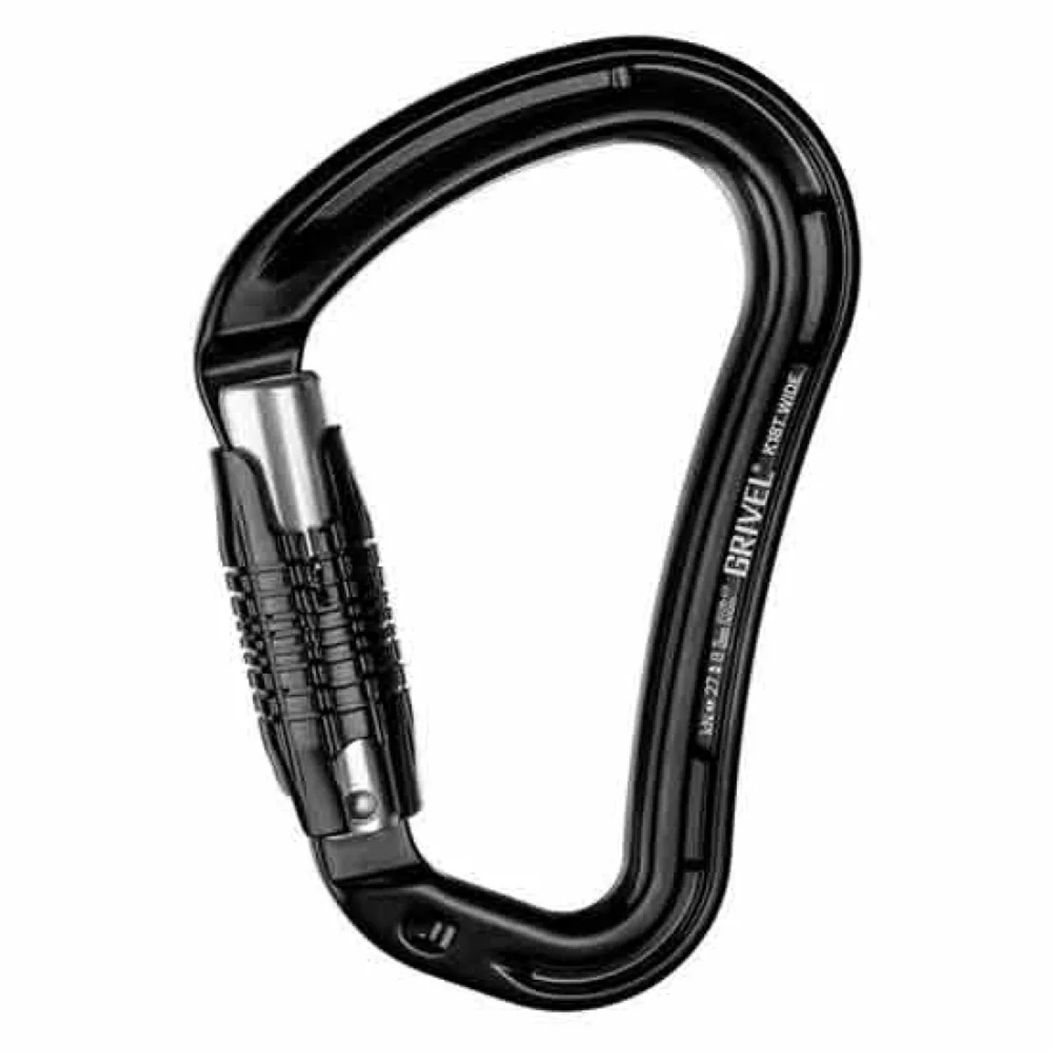Grivel Wide K18t Twist Lock Karabijnhaak Zilver