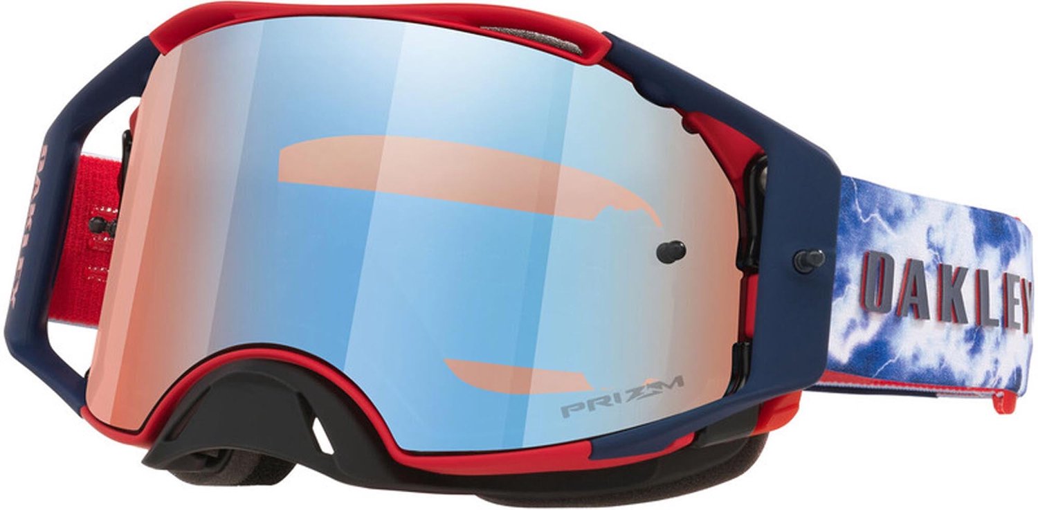 Oakley Airbrake Maxime Renaux Matte Prizm Sapphire Iridium Motocross Goggles Marineblauw