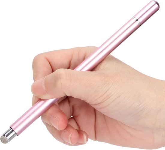 2-in-1 Styluspennen, Nauwkeurige Bediening Smart Touch-pen, Universele Capacitieve Stylus Met Vezeltip voor Mobiele Telefoon-tablet-aanraakapparaten 160 Mm(roze) — afbeelding 3