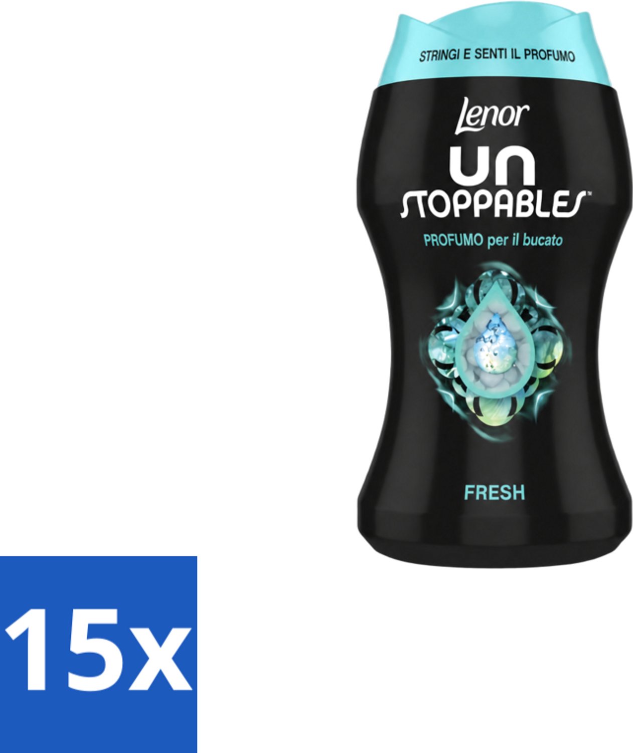 15 x Lenor Unstoppables – Geurbooster – Fresh - 10 Wasbeurten - 140 g - Voordeelverpakking - 15 stuks