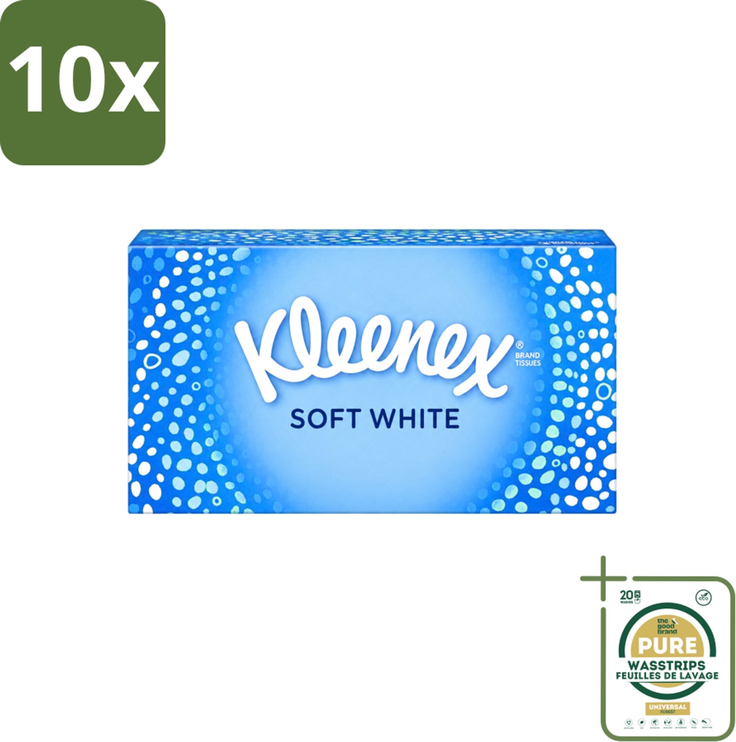 10 x Kleenex - Tissues - Soft White - 70 Tissues - Wasstrips - Kleenex Tissues - Tissue - Tissuepapier - Tissue Voor Verkoudheid - Tissue Voor Neus