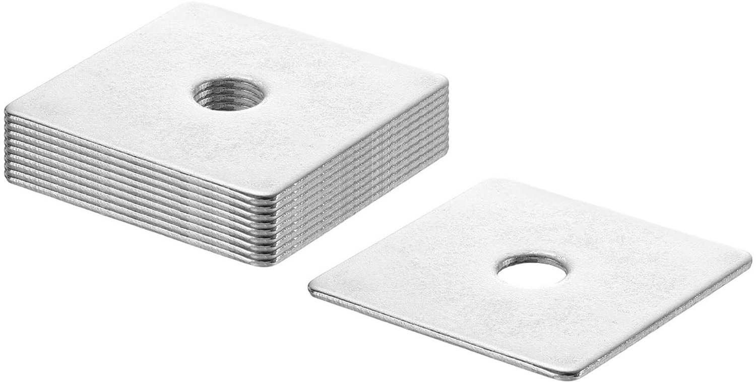 10x Vierkante Washers - M10 x 50 x 50 x 2mm