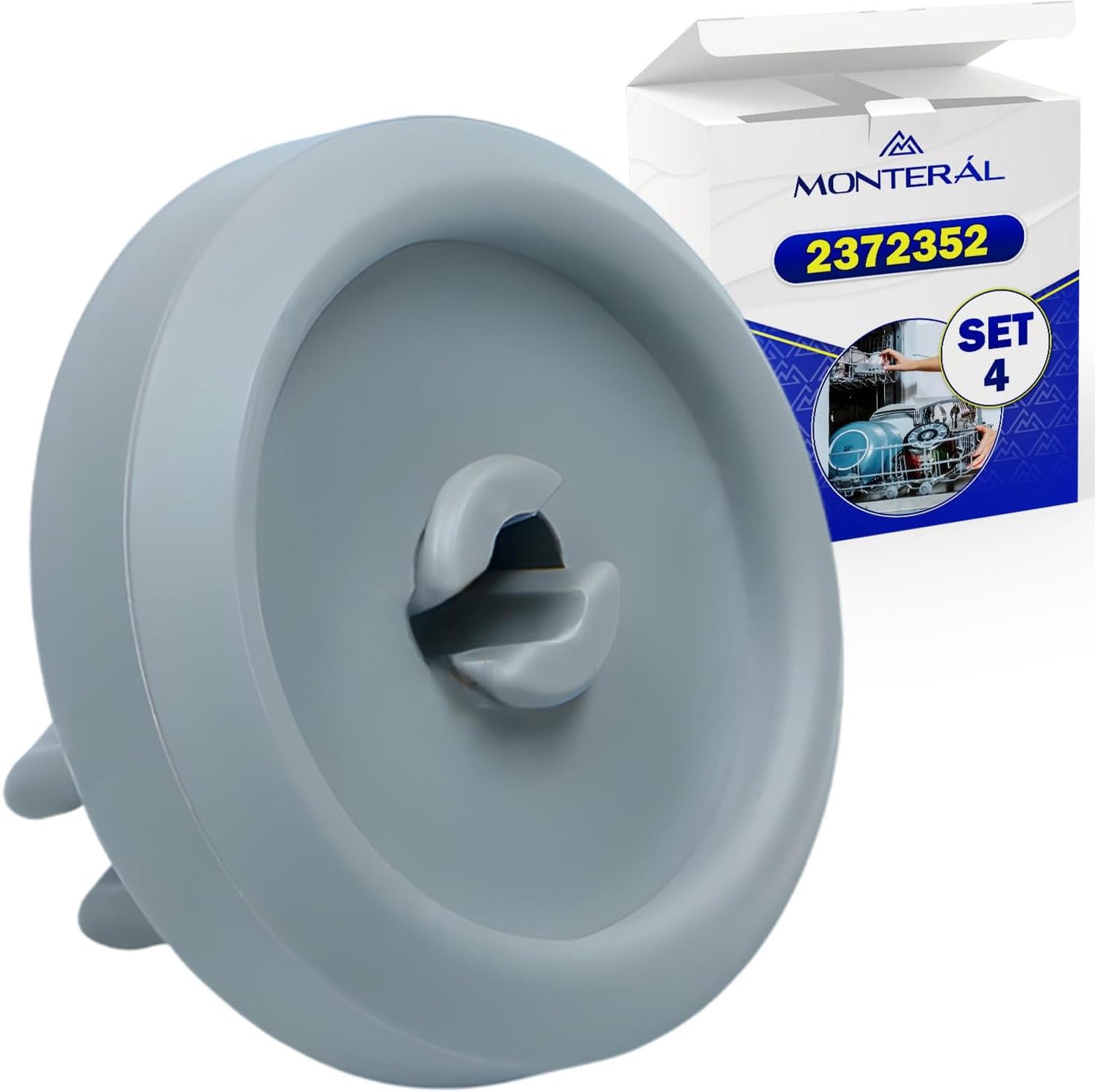 Vaatwasserwielen onderste mand Ø 34 mm - 4 stuks - 10 jaar garantie - Homevero