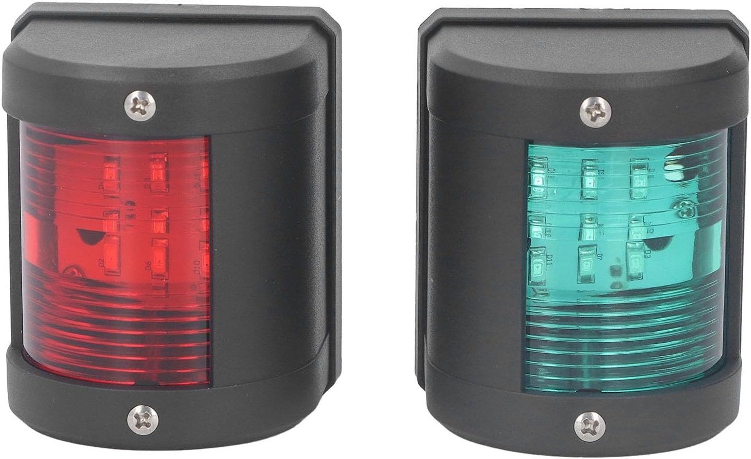 LED Navigatielicht IP54 2nm Marine Bootlicht 12V 24VDC, 2 Stuks Groene Rode Boegverlichting voor Schepen tot 12 Meter