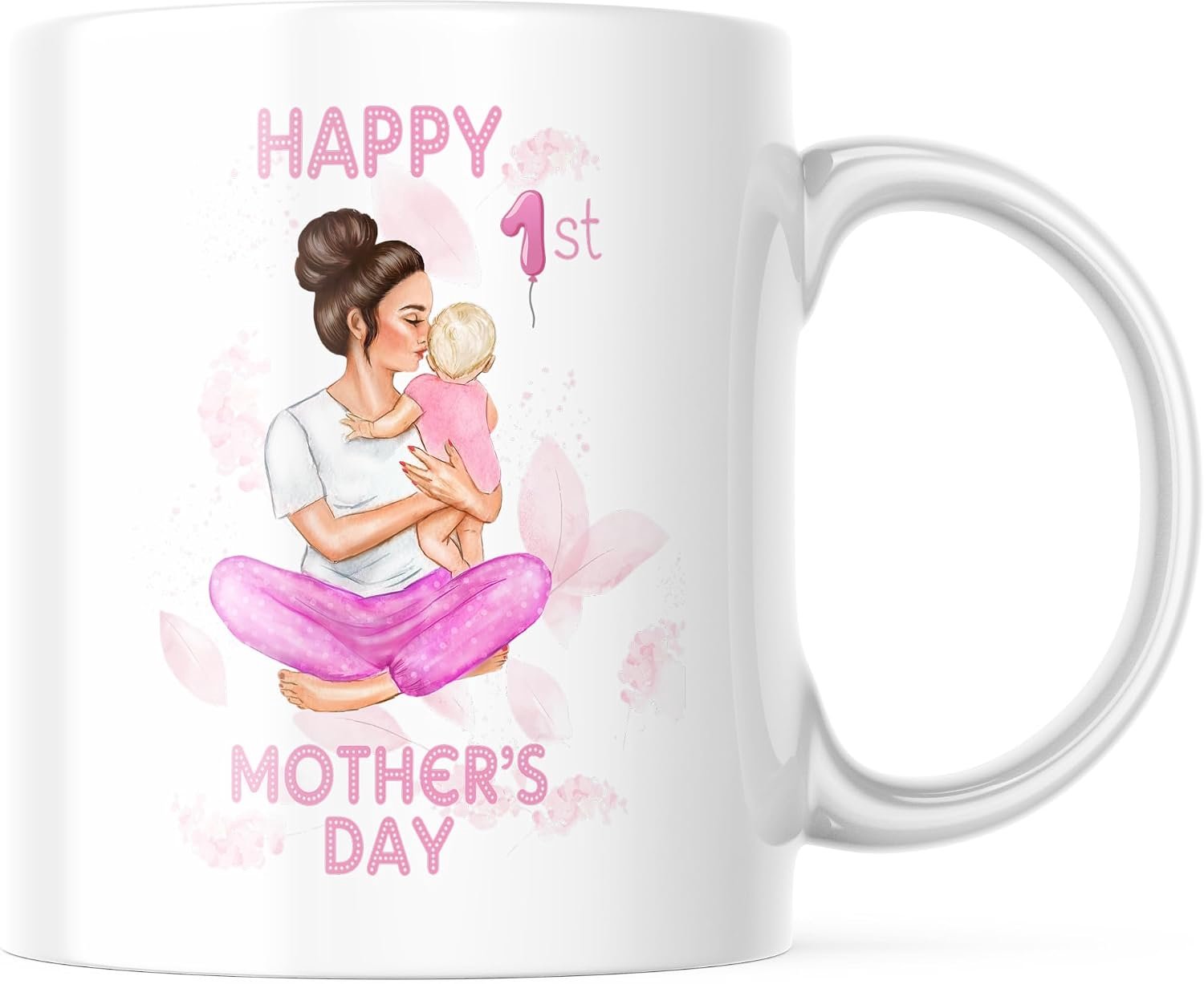 Mok Happy 1st Mother's Day meisje blond mama bruin