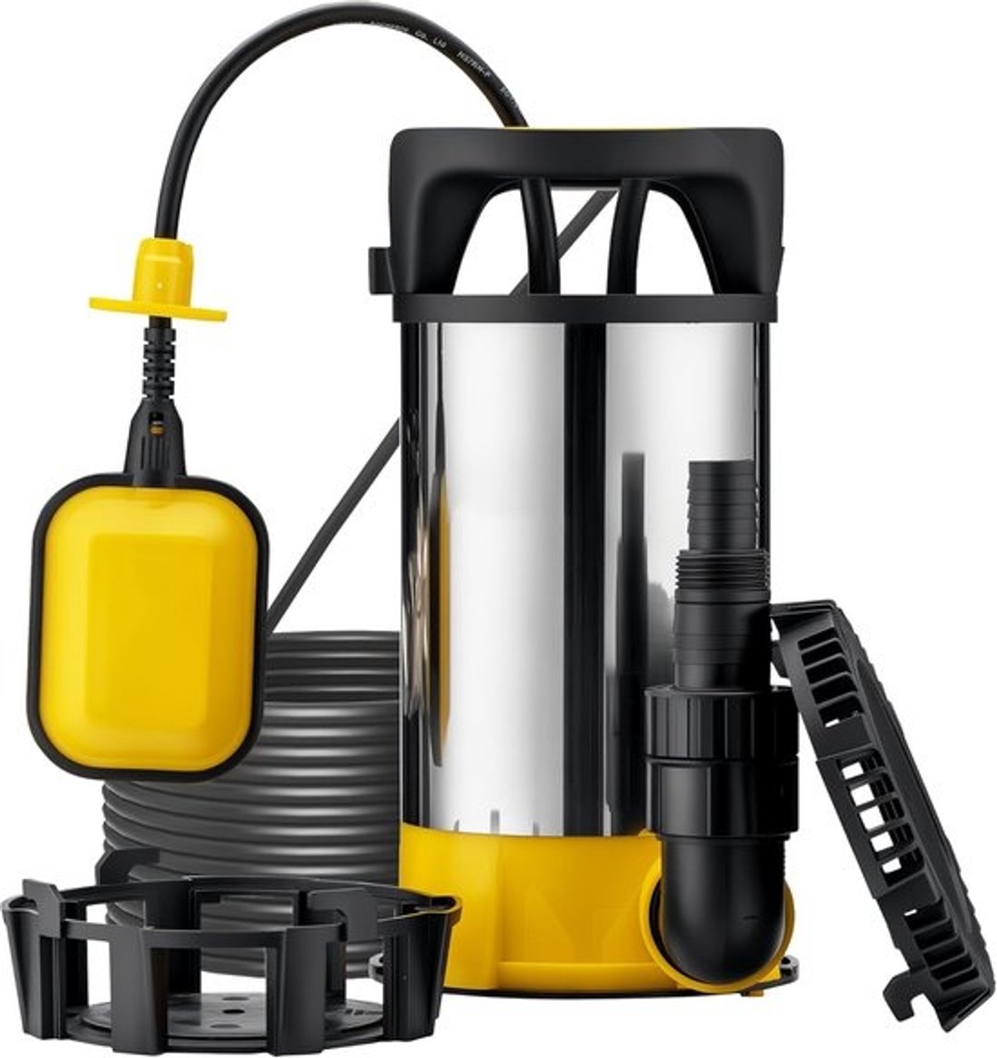 Dompelpomp - Afvoerpomp en Vuilwaterpomp - Kelder Leegpompen - 3-in-1 Functie - 15000 L/U - Geel Zwart