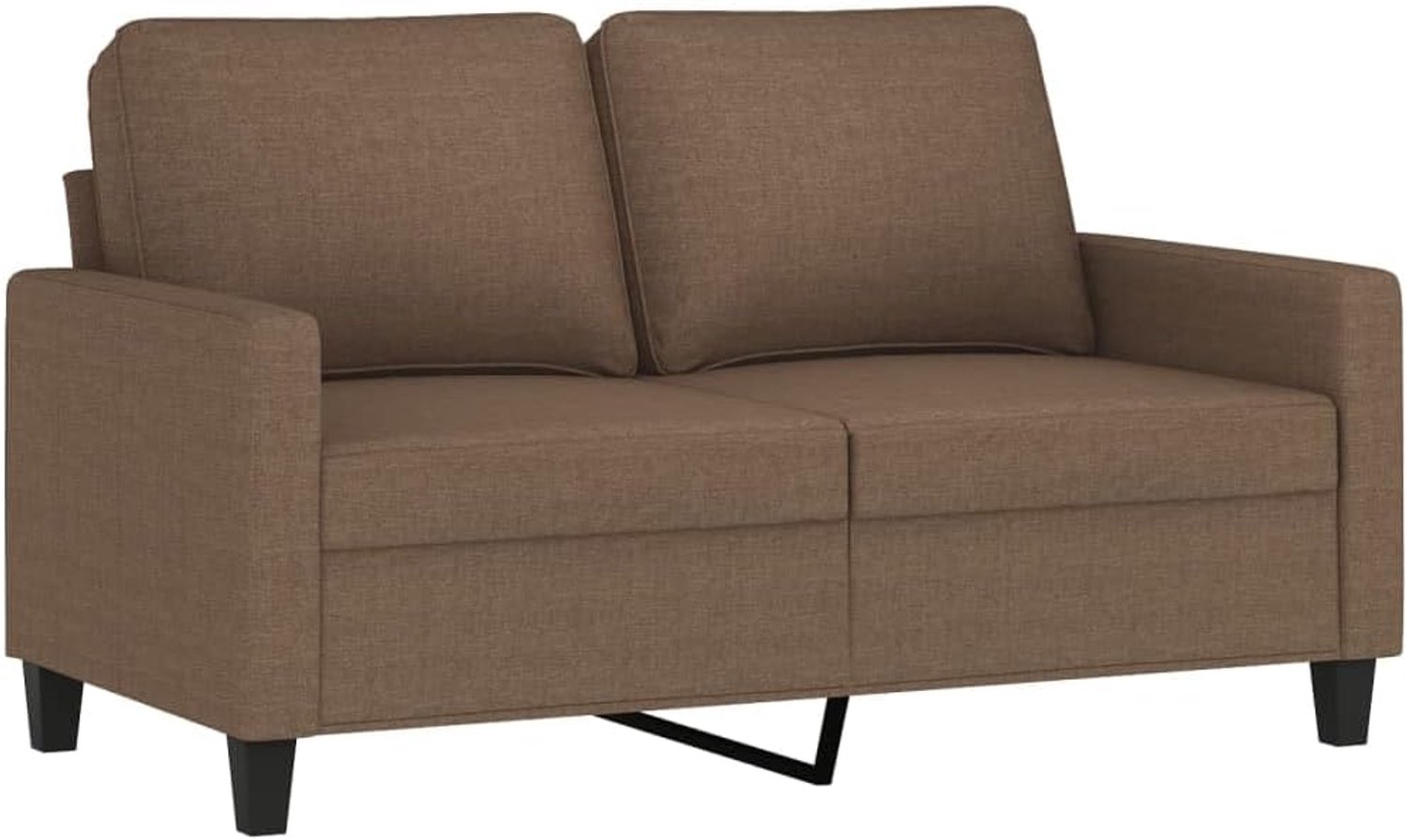 2-zitsbank, bruin, 120 cm, stof, woonkamerbank, kantoorbank, slaapkamerbank, loungebank voor woonkamer, slaapkamer, logeerkamer