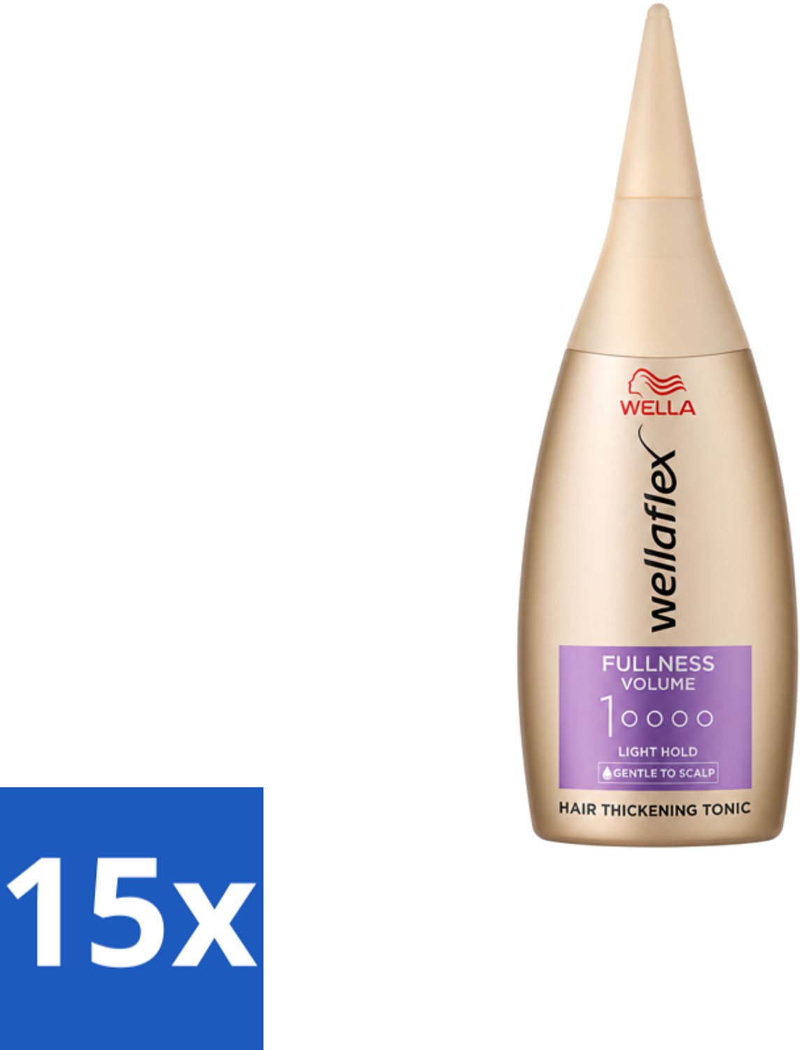 15 x Wella – Flex Fullness Volume – Haar Tonic – 100 ml - Voordeelverpakking - 15 stuks