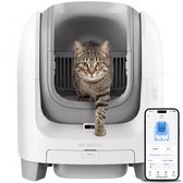 Pet Marvel C1 - Automatische Kattenbak - Zelfreinigende Kattenbak XXL - Grote opening - Geschikt voor grote en meerdere katten - Geurloos - Inclusief App, Afvalzak en Geurverwijderaar