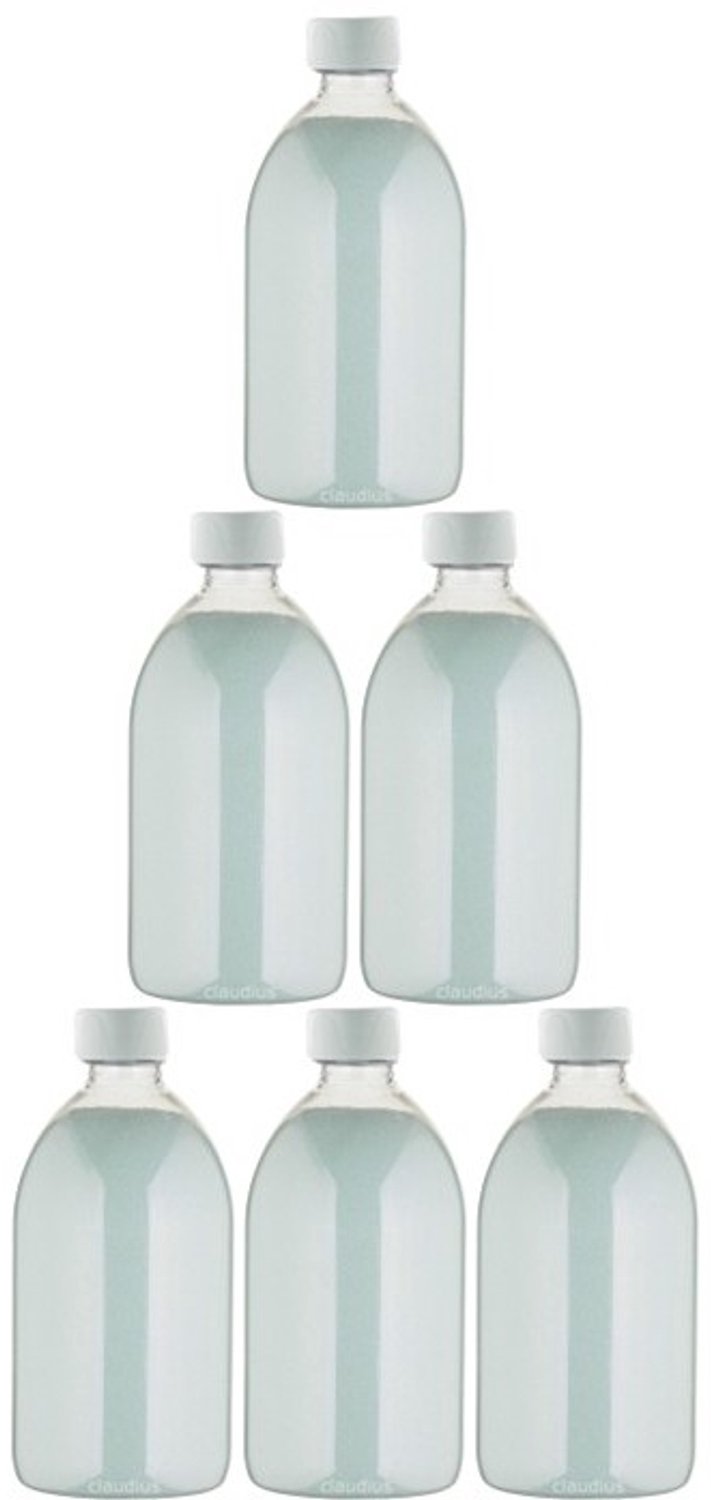 Claudius Scrubzout Hammam Herbal - 650 gram - Fles met witte dop - set van 6 stuks - Hydraterende Lichaamsscrub - Body Scrub