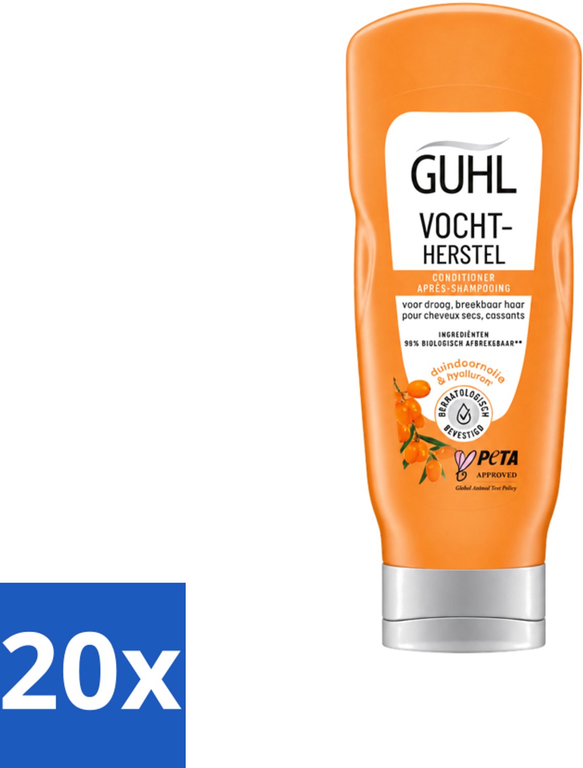 20 x Guhl - Crème Conditioner - Vochtbalans - 200 ml - Voordeelverpakking - 20 stuks