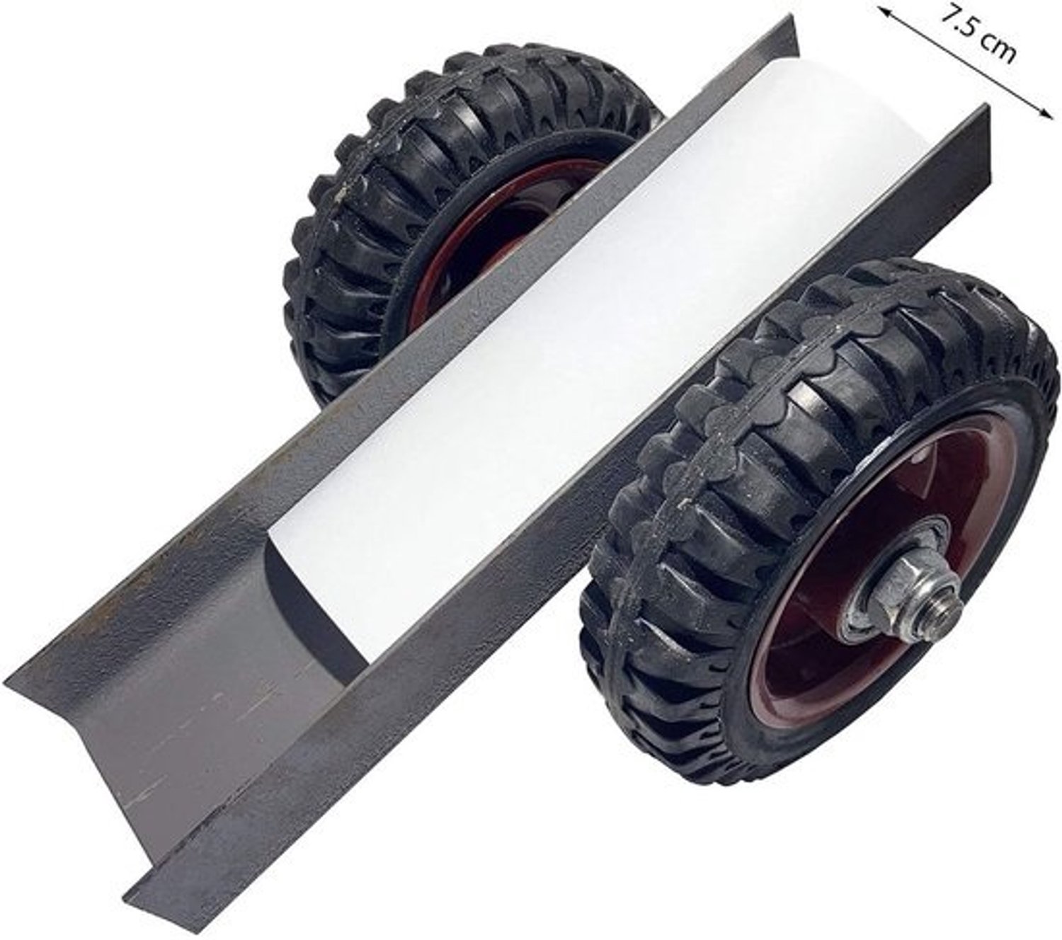 Zware plaatdolly - Transportwagen voor glas - Grote panelen verplaatsen - 300kg capaciteit - 200mm wielen