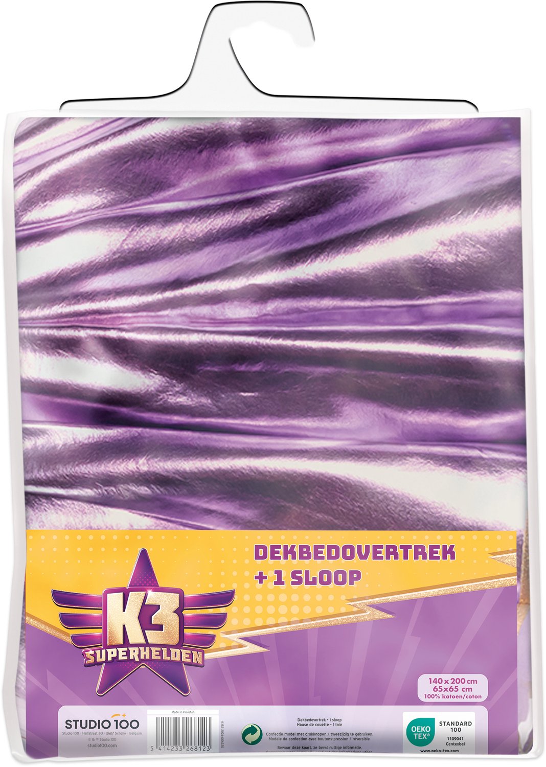 K3 - Dekbedovertrek - Superhelden - 100% katoen - 140x200cm - Met kussensloop — cadeau in Wonen & Interieur - foto 3