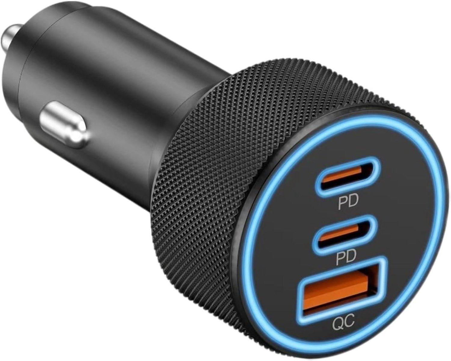 67 W autolader USB C, 3 poorten sigarettenaansteker Dual USB-C USB-A PD/QC 3.0 snellaadadapter, 12 V oplader voor iPhone 17/Air/16/15/14/13/Pro Max/16e, iPad, Samsung Pixel Xiaomi
