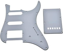 Gitaar HSS slagplaat en tremolo trem cover achterplaat past op Yamaha PACIFICA gitaar wit 3-laags
